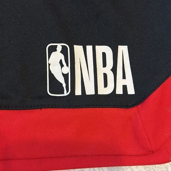 NBA Boys Black & Red Athletic Shorts - Picture 2 of 6
